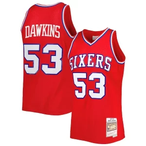 Fascinante Darryl Dawkins Philadelphia 76ers Hardwood Classics 1979/80 Swingman Jersey Red
