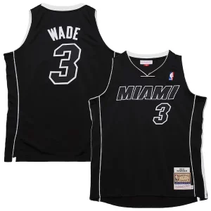 Fascinante Dwyane Wade Miami Heat 2011/12 Hardwood Classics Authentic Jersey Black