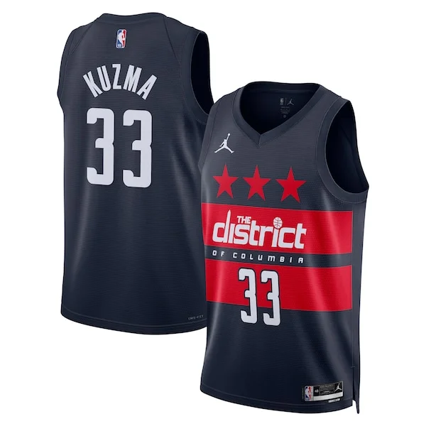Fascinante Kyle Kuzma Washington Wizards Jordan Brand Unisex 2024/25 Swingman Jersey Statement Edition Navy