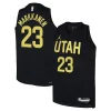 Fascinante Lauri Markkanen Utah Jazz Jordan Brand Youth Swingman Jersey Statement Edition Black