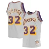 Fascinante Magic Johnson Los Angeles Lakers 1984 85 Hardwood Classics Reload 2.0 Throwback Swingman Jersey Gray