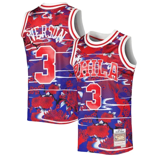 Fascinante Moderno Allen Iverson Philadelphia 76ers 1996/97 Hardwood Classics Lunar New Year Swingman Jersey Red