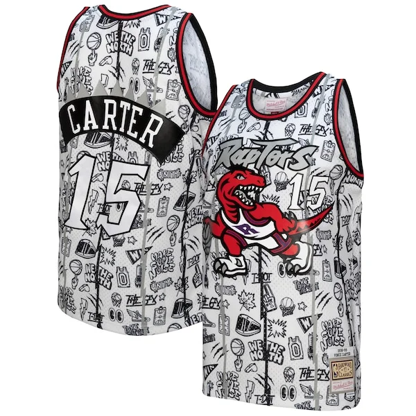 Fascinante Splendido Lussuoso Vince Carter Toronto Raptors 1998/99 Swingman Jersey White