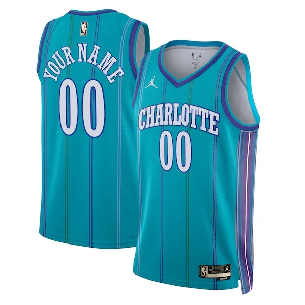 Fascinante Stupendo Charlotte Hornets Jordan Brand Unisex 2023/24 Custom Swingman Jersey Classic Edition Teal