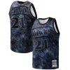Fascinante Versatile Incantevole Dominique Wilkins Atlanta Hawks Hardwood Classics 1986/87 Tie Dye Swingman Jersey Black