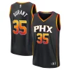 Fascinante Versatile Kevin Durant Phoenix Suns Fast Break Replica Player Jersey Statement Edition Black