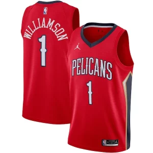 Fascinante Zion Williamson New Orleans Pelicans Jordan Brand 2020/21 Swingman Jersey Statement Edition Red