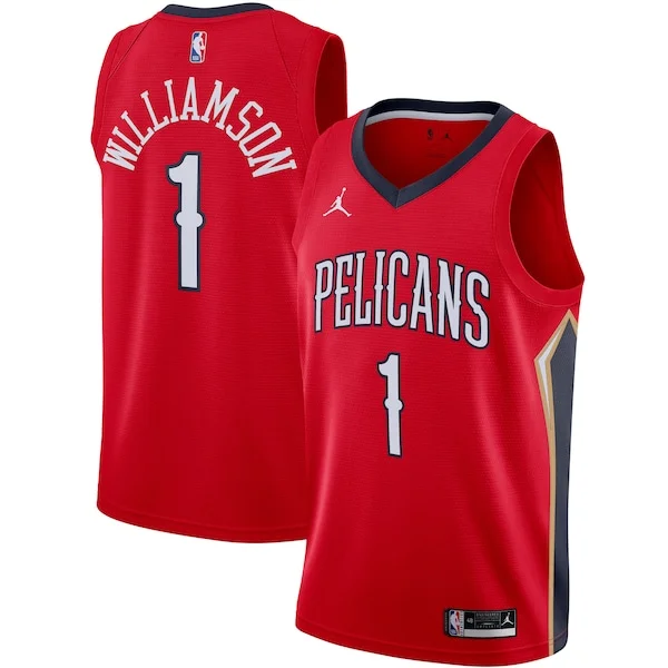 Fascinante Zion Williamson New Orleans Pelicans Jordan Brand 2020/21 Swingman Jersey Statement Edition Red