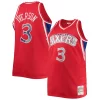Gorgeous Allen Iverson Philadelphia 76ers Big & Tall 1996/97 NBA 75th Anniversary Diamond Swingman Jersey Red