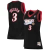 Gorgeous Allen Iverson Philadelphia 76ers Women's 2000/01 Hardwood Classics Swingman Jersey Black