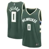 Accattivante Damian Lillard Milwaukee Bucks Youth Fast Break Replica Player Jersey Icon Edition Hunter Green