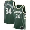 Gorgeous Delizioso Versatile Giannis Antetokounmpo Milwaukee Bucks Nike Unisex Swingman Jersey Icon Edition Hunter Green/White