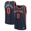 Gorgeous Donte DiVincenzo New York Knicks Fast Break Replica Player Jersey Statement Edition Navy