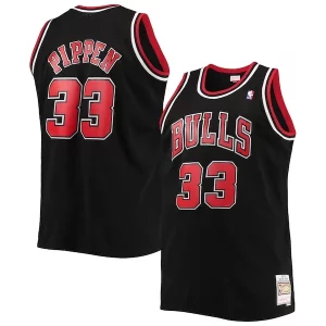 Gorgeous Eccezionale Scottie Pippen Chicago Bulls Big & Tall Hardwood Classics Swingman Jersey Black/Red