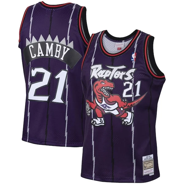 Gorgeous Fascinante Marcus Camby Toronto Raptors 2001/02 Hardwood Classics Swingman Jersey Purple