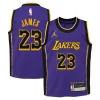 Gorgeous Incantevole LeBron James Los Angeles Lakers Jordan Brand Preschool 2022/23 Dri FIT Replica Jersey Statement Edition Purple