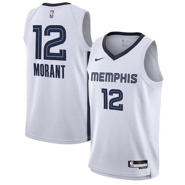 Gorgeous Ja Morant Memphis Grizzlies Nike Youth Swingman Jersey Association Edition White