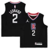 Gorgeous Kawhi Leonard LA Clippers Jordan Brand Preschool 2020/21 Fast Break Replica Jersey Statement Edition Black