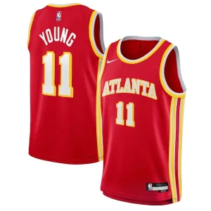 Gorgeous Pratico Magnifico Trae Young Atlanta Hawks Nike Youth Swingman Jersey Icon Edition Red