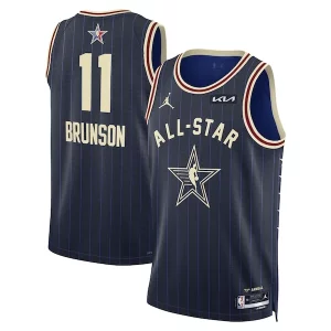 Gorgeous Prestigioso Jalen Brunson Jordan Brand Unisex 2024 NBA All Star Game Swingman Jersey Navy