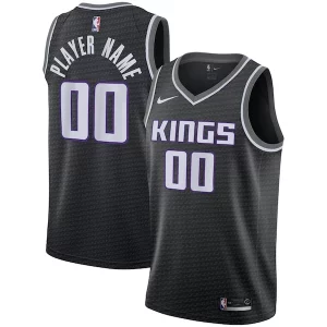 Gorgeous Sacramento Kings Nike Swingman Custom Jersey Black Statement Edition