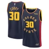 Gorgeous Stephen Curry Golden State Warriors 2024/25 Fast Break Player Jersey City Edition Navy