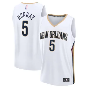 Cool Meraviglioso Moderno Dejounte Murray New Orleans Pelicans Fast Break Replica Player Jersey Association Edition White