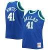 Gorgeous Trendy Robusto Dirk Nowitzki Dallas Mavericks Big & Tall 1998/99 NBA 75th Anniversary Diamond Swingman Jersey Blue