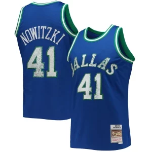 Incantevole Bellissimo Dirk Nowitzki Dallas Mavericks 1998/99 Hardwood Classics NBA 75th Anniversary Diamond Swingman Jersey Blue