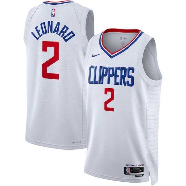 Incantevole Kawhi Leonard LA Clippers Nike Unisex Swingman Jersey Association Edition White/Royal