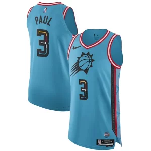 Incantevole Lussuoso Resistente Chris Paul Phoenix Suns Nike 2022/23 Authentic Jersey City Edition Turquoise