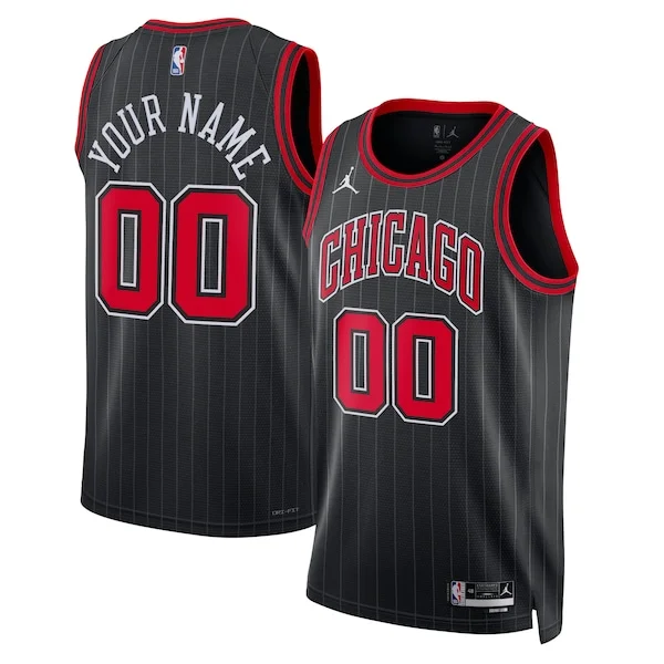 Incantevole Magnifico Chicago Bulls Jordan Brand Unisex 2022/23 Swingman Custom Jersey Statement Edition Black