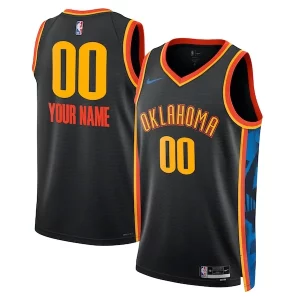 Incantevole Meraviglioso Delizioso Oklahoma City Thunder Nike Unisex 2024/25 Custom Swingman Jersey City Edition Black