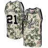 Incantevole Ottimo Tim Duncan San Antonio Spurs 2013/14 Swingman Jersey Camo