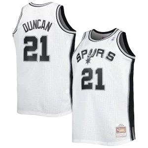 Incantevole Resistente Comodo Tim Duncan San Antonio Spurs Big & Tall Hardwood Classics 1998/99 Swingman Jersey White/Black