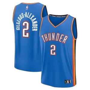 Incantevole Shai Gilgeous Alexander Oklahoma City Thunder Youth Fast Break Replica Player Jersey Icon Edition Blue