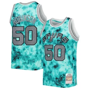 Incantevole Sofisticato Gorgeous David Robinson San Antonio Spurs 1998/99 Galaxy Swingman Jersey Teal