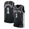 Incantevole Splendido Victor Wembanyama San Antonio Spurs Nike Unisex 2023 NBA Draft First Round Pick Swingman Jersey Icon Edition Black