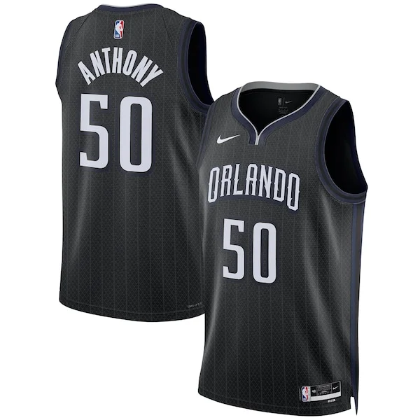 Incantevole Stupendo Fascinante Cole Anthony Orlando Magic Nike Unisex 2022/23 Swingman Jersey City Edition Black