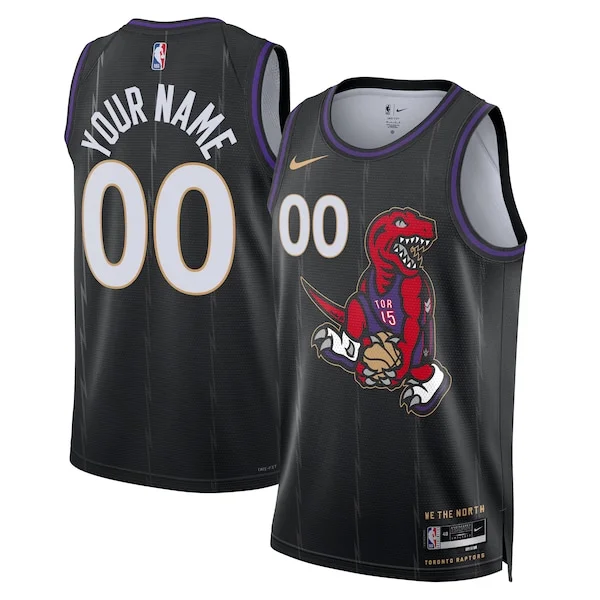Incantevole Toronto Raptors Nike Unisex 2024/25 Custom Swingman Jersey City Edition Black