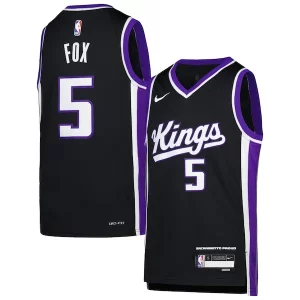 Fascinante Comodo De'Aaron Fox Sacramento Kings Nike Youth Swingman Jersey Icon Edition Purple