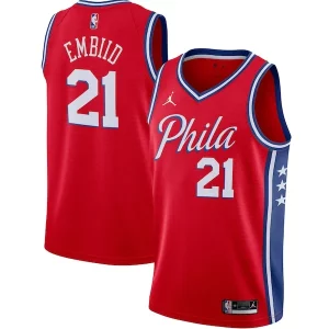 Lussuoso Carino Fascinante Joel Embiid Philadelphia 76ers Jordan Brand 2020/21 Swingman Jersey Statement Edition Red