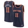 Lussuoso Classico Cool Jalen Brunson New York Knicks Youth Fast Break Replica Player Jersey Statement Edition Navy
