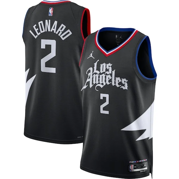 Lussuoso Cool Carino Kawhi Leonard LA Clippers Jordan Brand Unisex Swingman Jersey Statement Edition Black