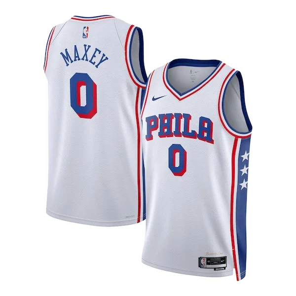 Lussuoso Cool Delizioso Tyrese Maxey Philadelphia 76ers Nike Unisex Swingman Jersey Association Edition White