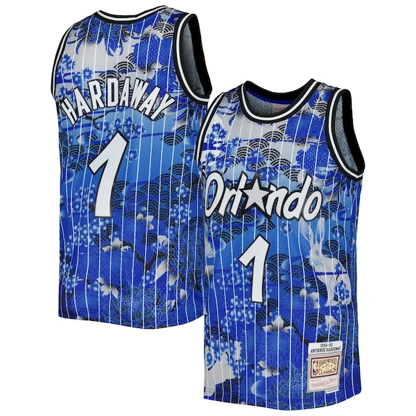 Lussuoso Delizioso Penny Hardaway Orlando Magic 1994/95 Hardwood Classics Lunar New Year Swingman Jersey Blue