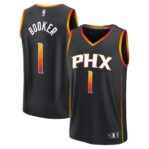 Lussuoso Devin Booker Phoenix Suns Fast Break Replica Player Jersey Statement Edition Black