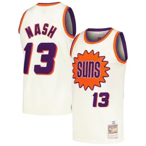Lussuoso Fantastico Steve Nash Phoenix Suns Chainstitch Swingman Jersey Cream