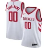 Lussuoso Houston Rockets Nike Swingman Custom Jersey Association Edition White