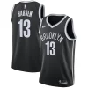 Lussuoso James Harden Brooklyn Nets Nike 2020/21 Swingman Jersey Black Icon Edition